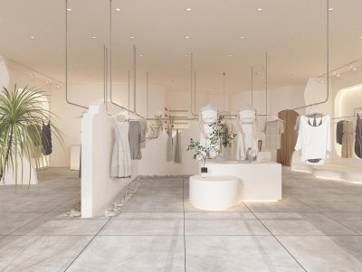 侘寂服装鞋店3D模型下载